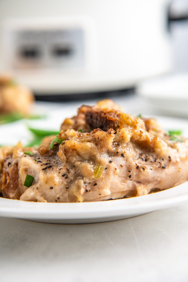 Slow Cooker Pork Chops with Stuffing Easy Dinner Ideas