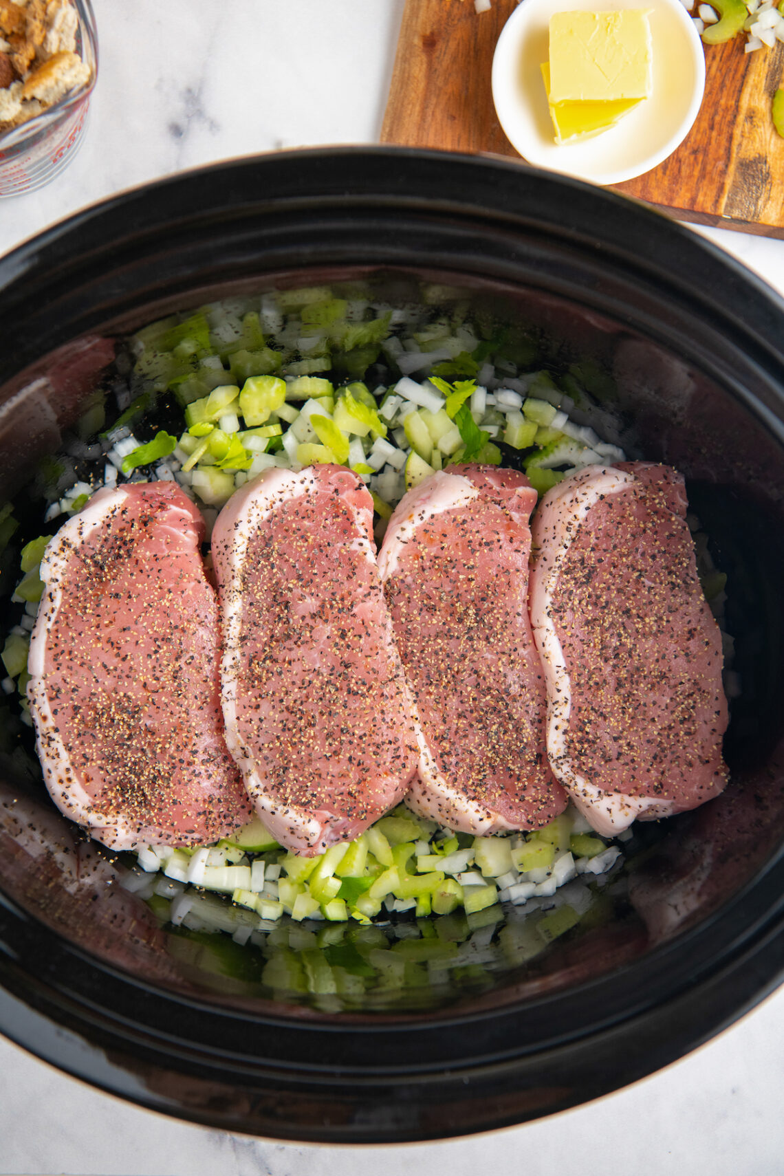 Slow Cooker Pork Chops with Stuffing Easy Dinner Ideas