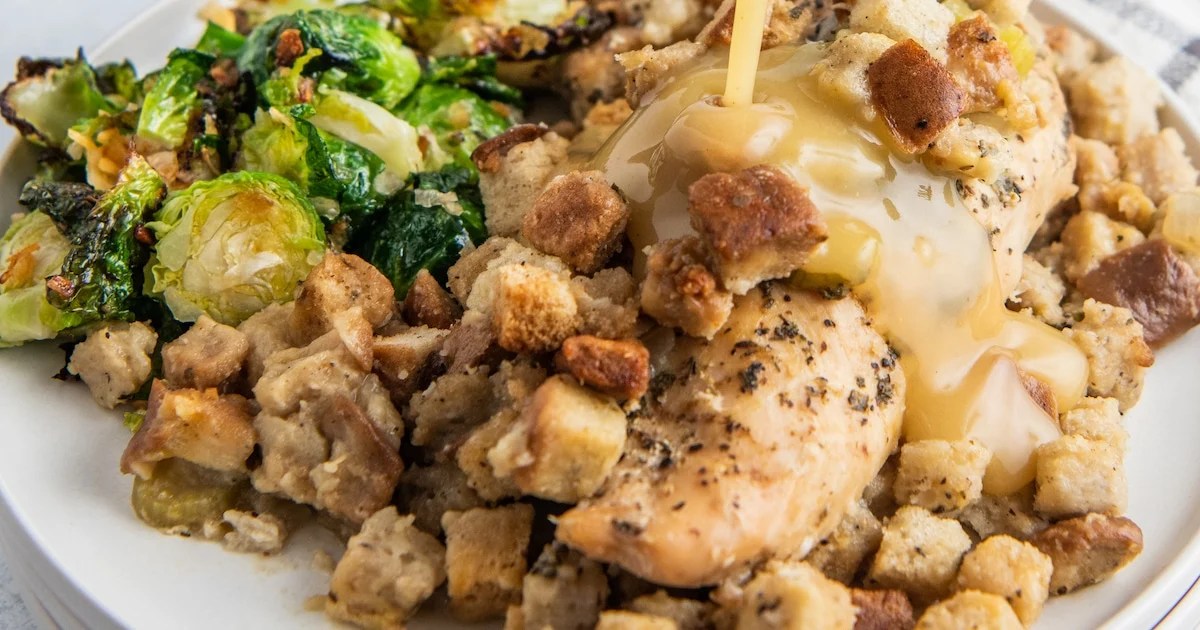Crockpot Chicken and Stuffing Easy Dinner Ideas