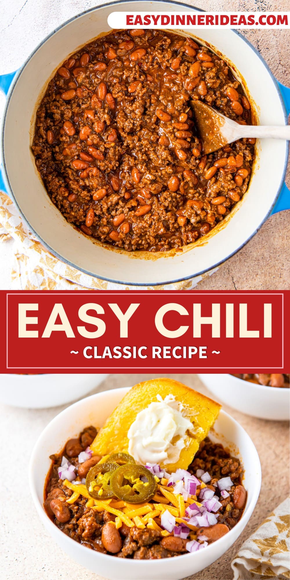 Quick Easy Chili Recipe on Stove Top Easy Dinner Ideas