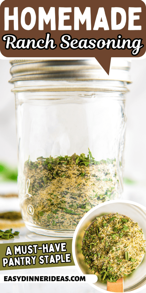 Homemade Ranch Seasoning Easy Dinner Ideas