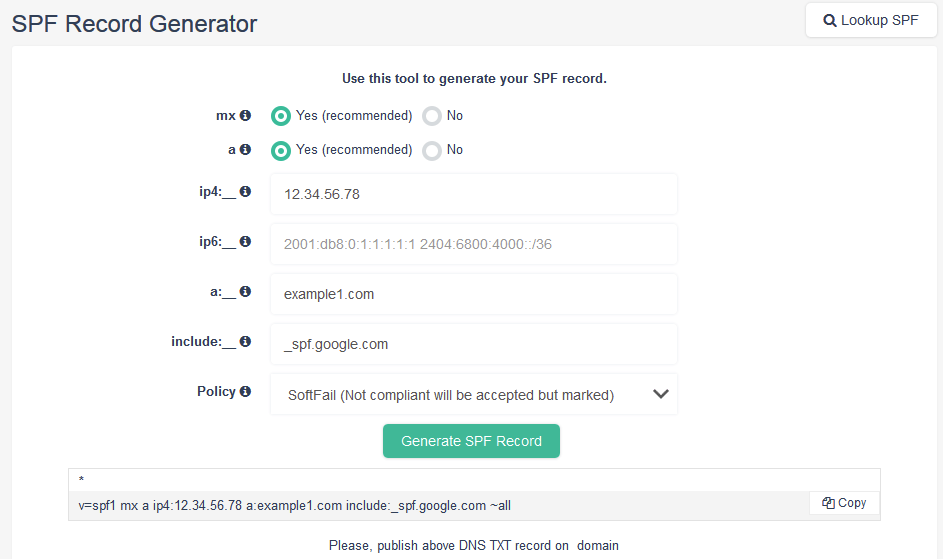 How To Optimize SPF Record? v spf1 a mx