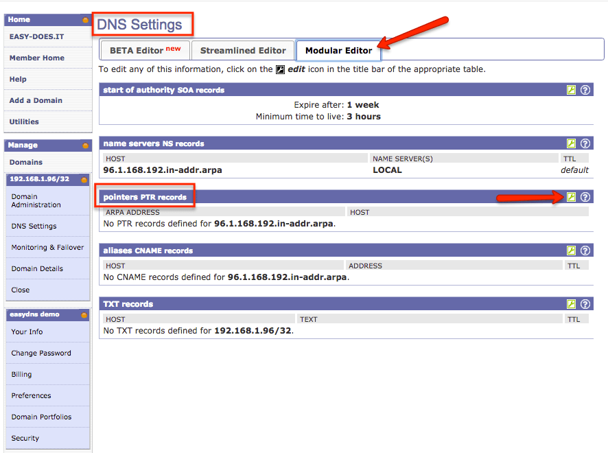 Reverse DNS Powered by Kayako Help Desk Software