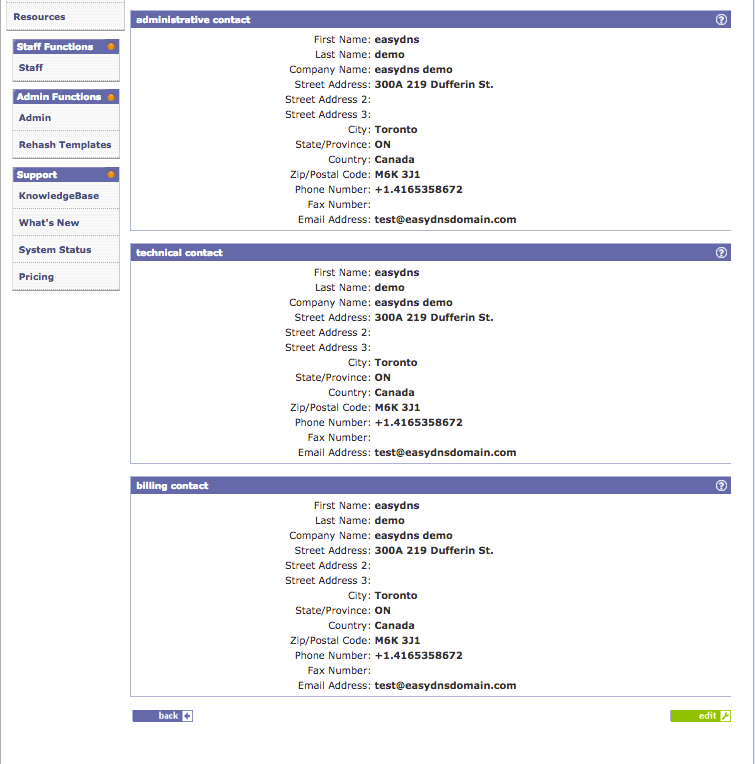 WHOIS Information Page Powered by Kayako Help Desk Software