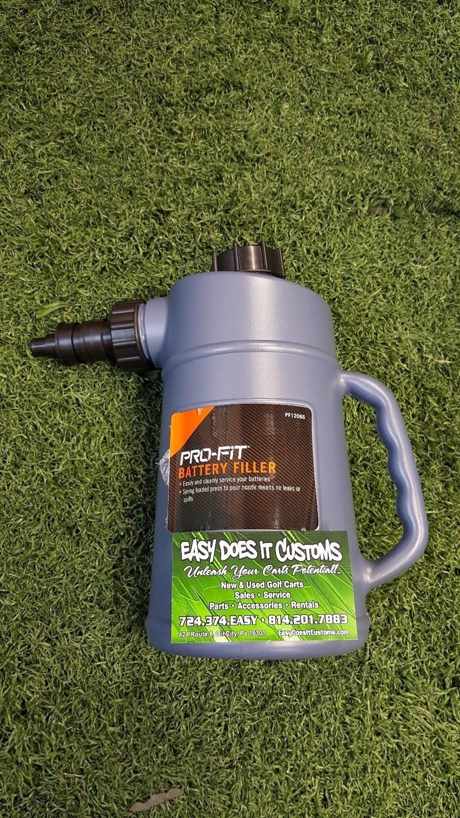 Battery Filler Jug Easy Does It Customs LLC