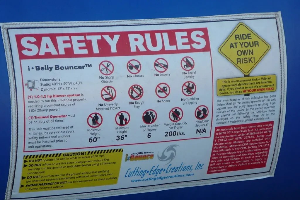Bounce House Safety Rules Top Safety Guidelines