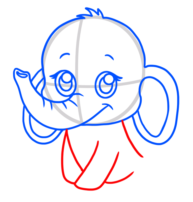 Learn how easy to draw a Baby Elephant EASY TO DRAW EVERYTHING