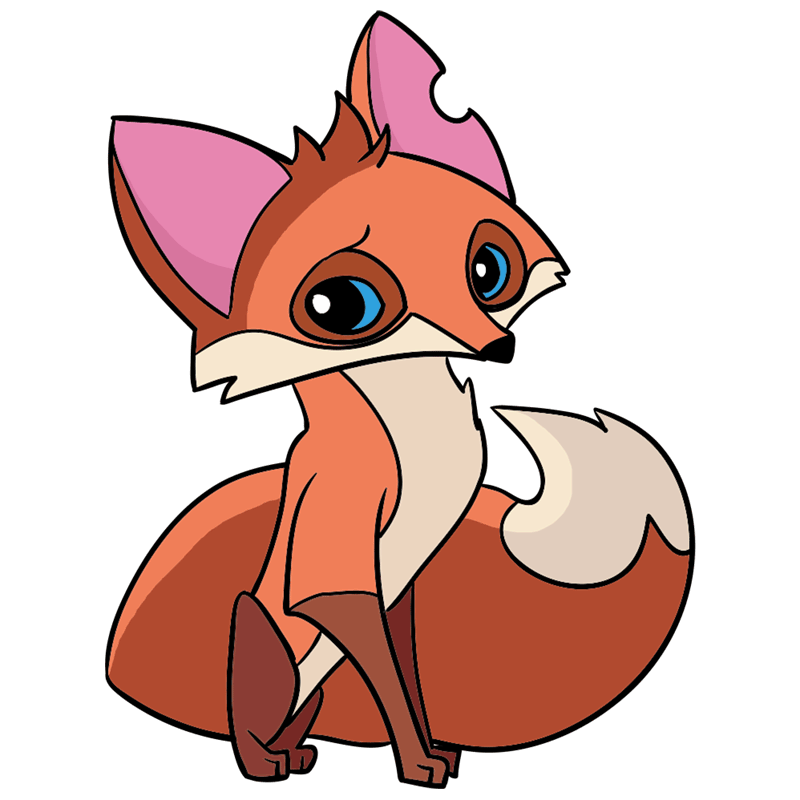 Learn how to draw a Fox Animal Jam EASY TO DRAW EVERYTHING