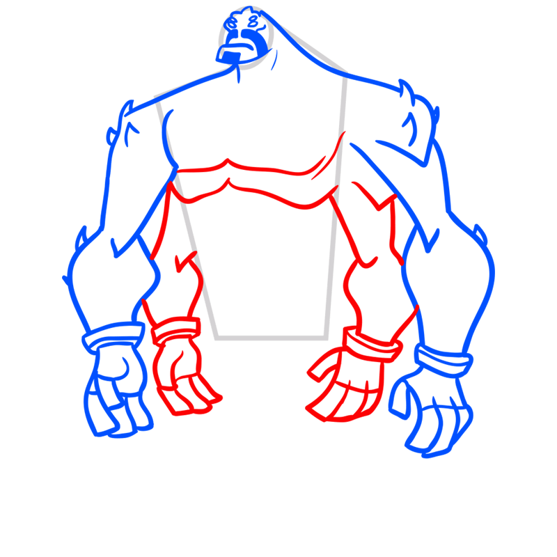 Learn how to draw Four Arms EASY TO DRAW EVERYTHING