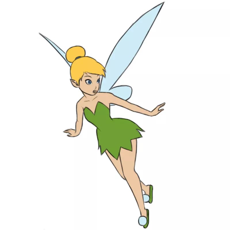 How to Draw Tinkerbell Easy Drawing Art