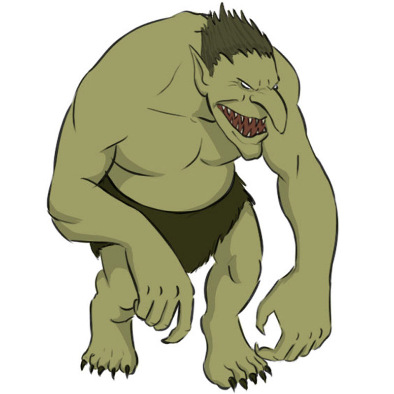 How to Draw a Troll Easy Drawing Art