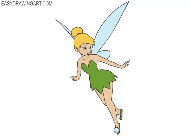 How to Draw Tinkerbell Easy Drawing Art