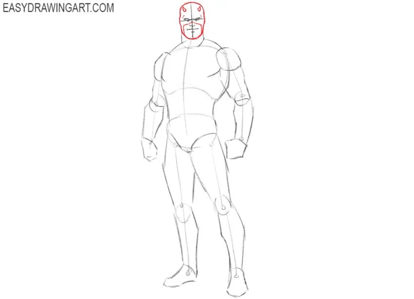 How to Draw Daredevil Easy Drawing Art