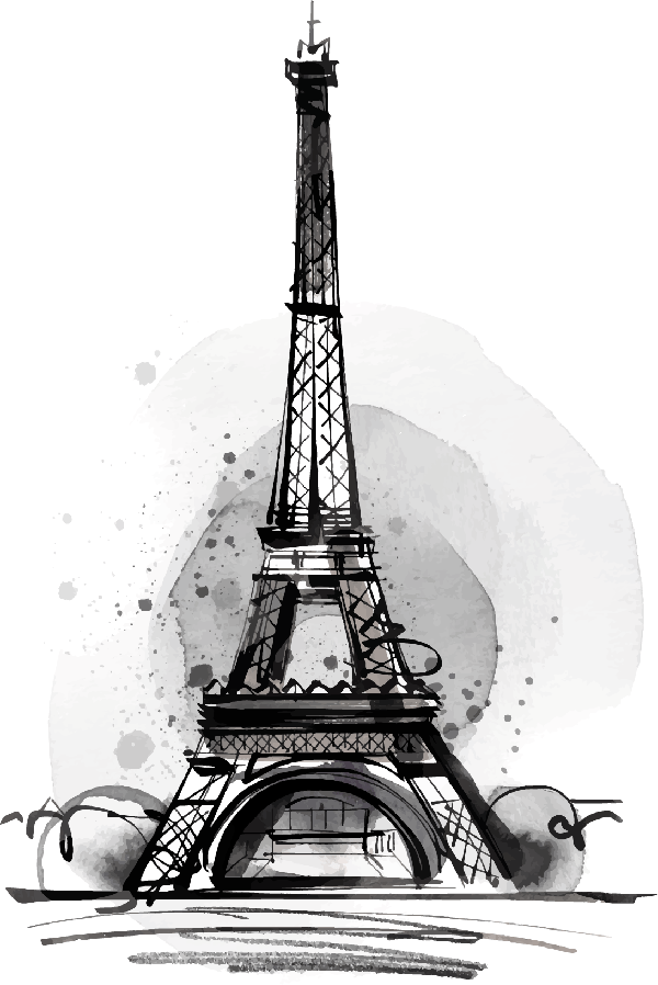 Learn To Draw A Cool & Easy Eiffel Tower Drawing Sketch In Few Steps.