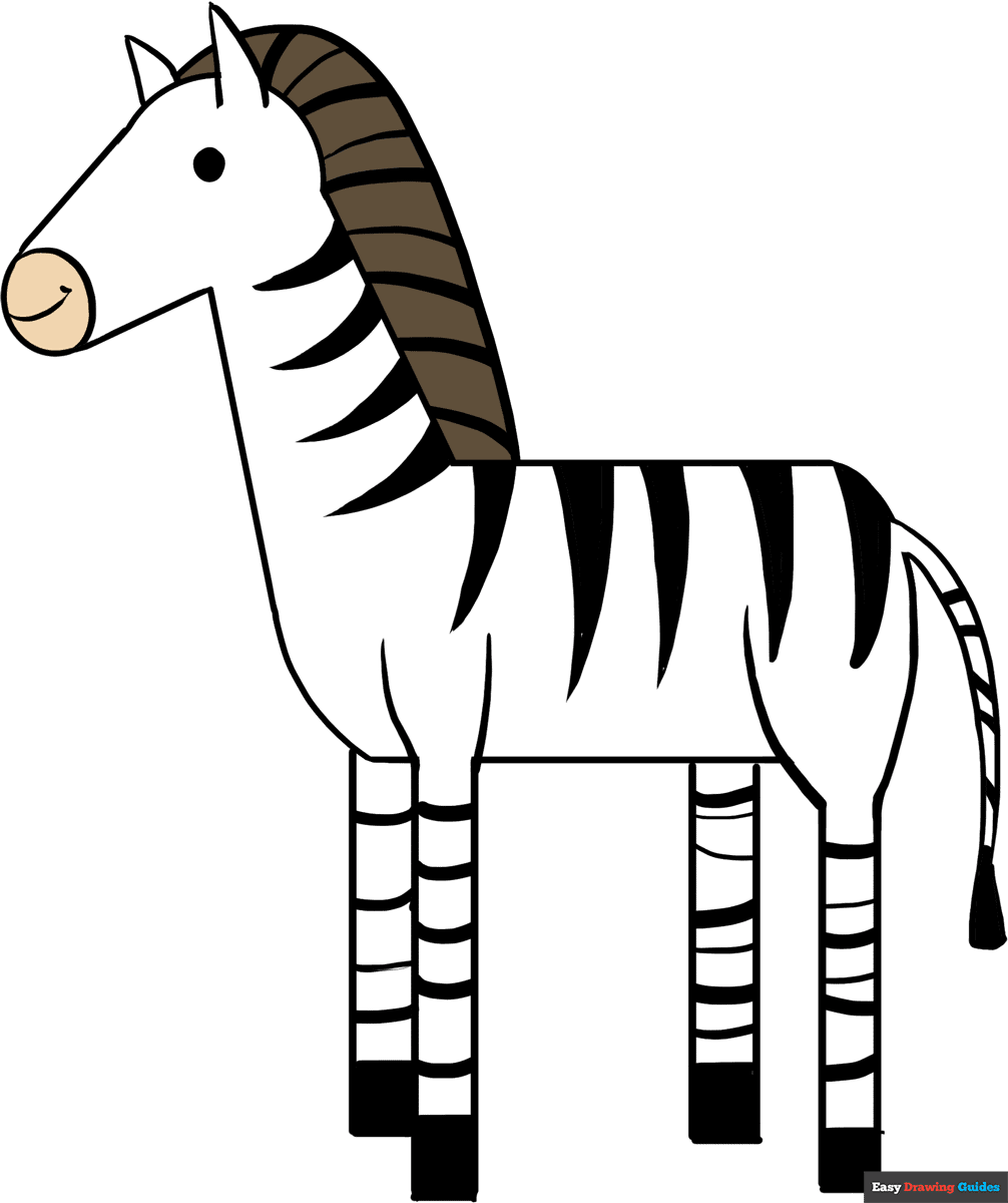 How to Draw a Zebra Really Easy Drawing Tutorial