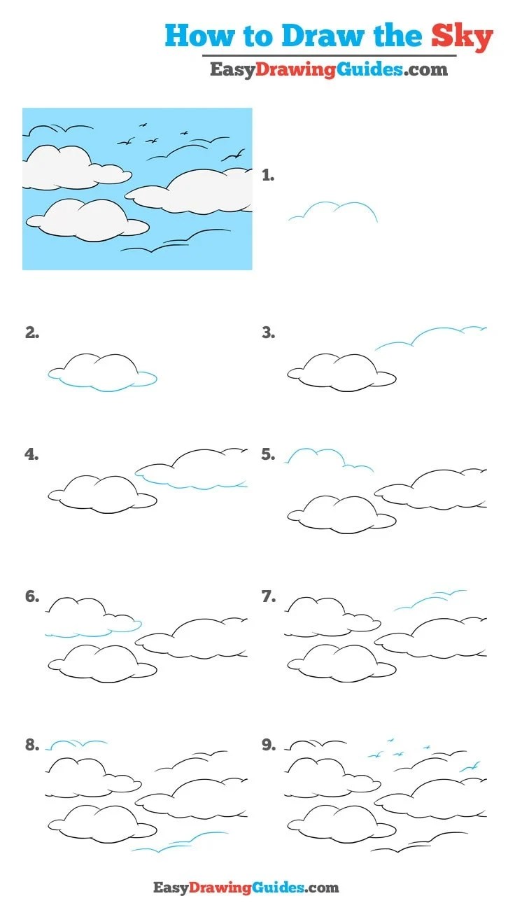 How to Draw the Sky Really Easy Drawing Tutorial