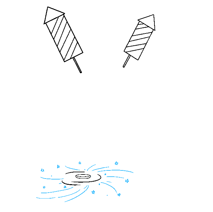 How to Draw Fireworks Really Easy Drawing Tutorial