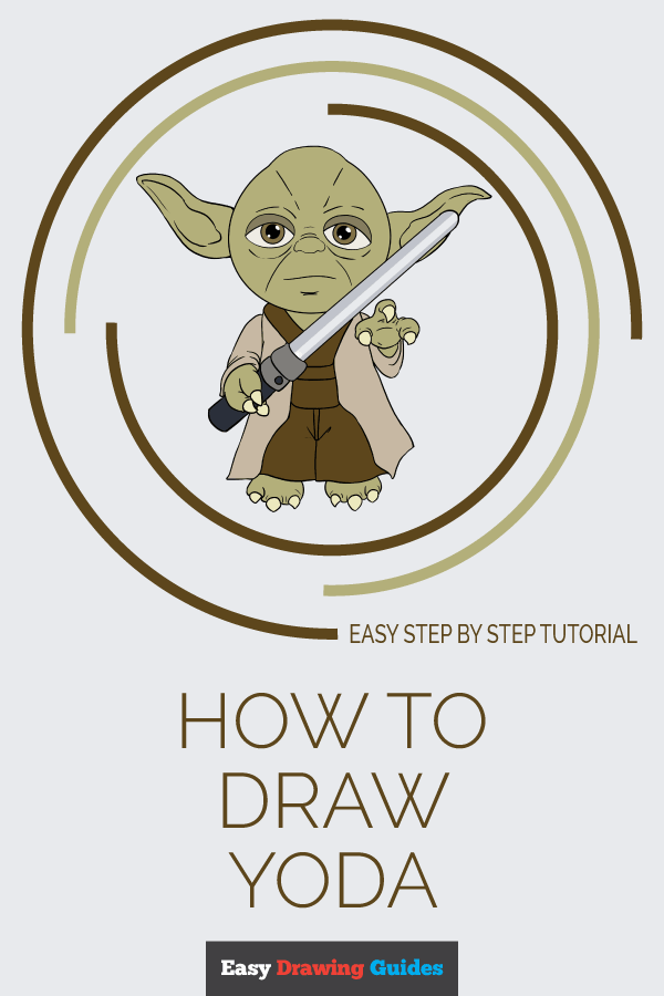 How to Draw Yoda from Star Wars Really Easy Drawing Tutorial