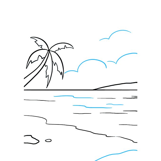 How to Draw an Ocean Really Easy Drawing Tutorial