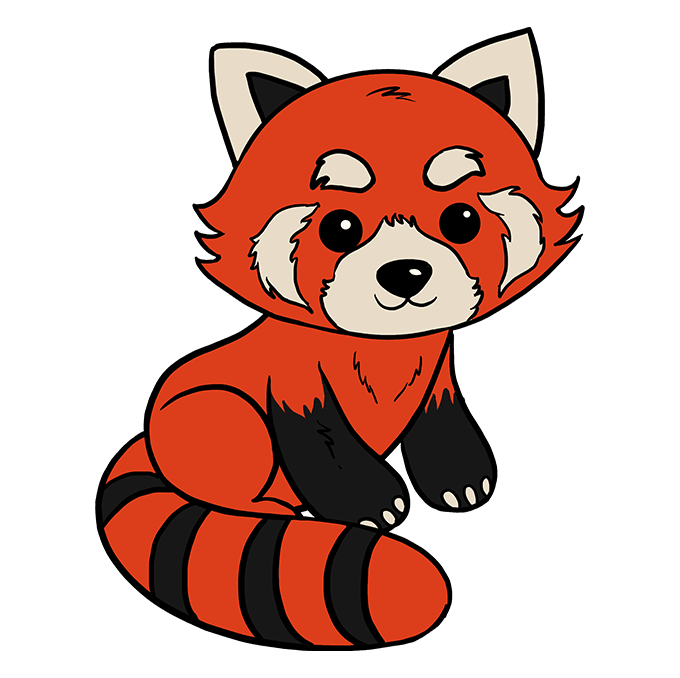 All 32+ Photos how to draw a realistic red panda Latest