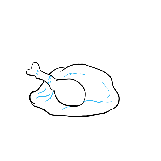 how to draw a cooked turkey easy DeKookGuide