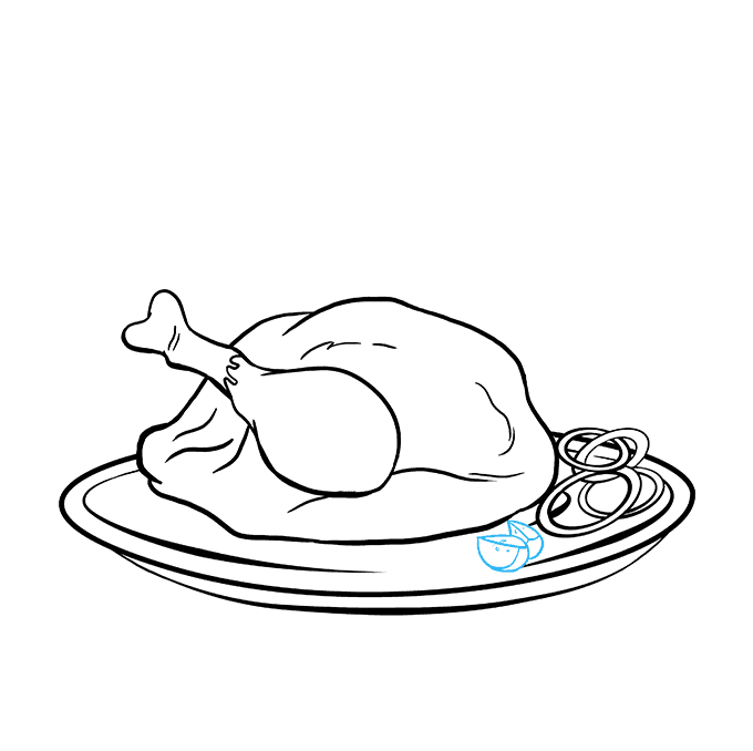 how to draw a roasted turkey DeKookGuide