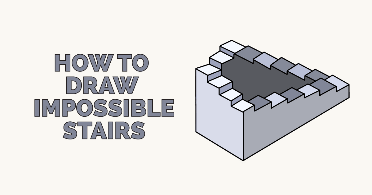How to Draw Impossible Stairs Really Easy Drawing Tutorial