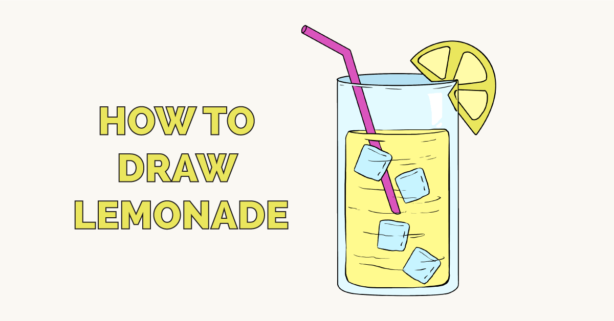 How to Draw Lemonade Really Easy Drawing Tutorial