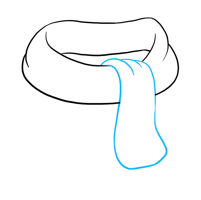 How to Draw a Scarf Really Easy Drawing Tutorial