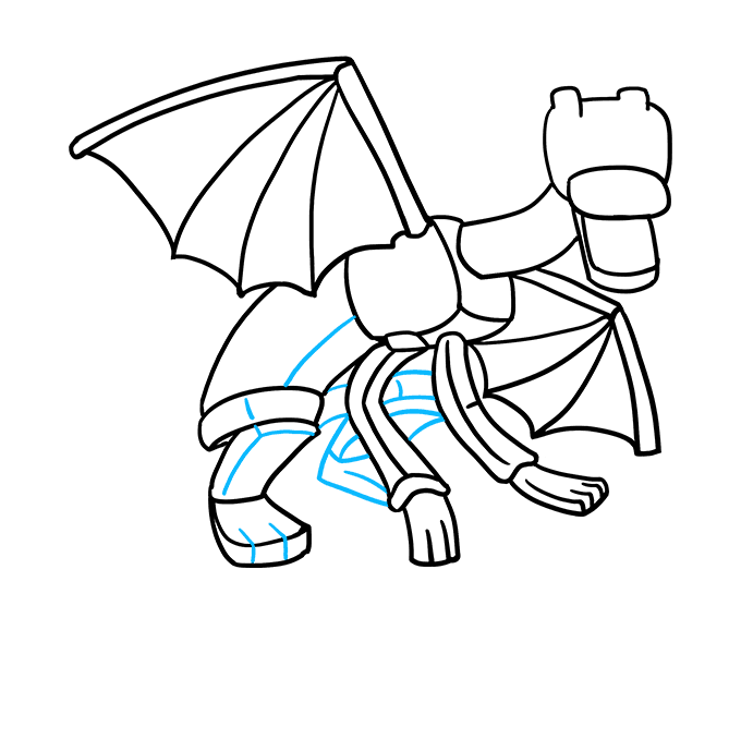 How to Draw Ender Dragon from Minecraft Really Easy Drawing Tutorial
