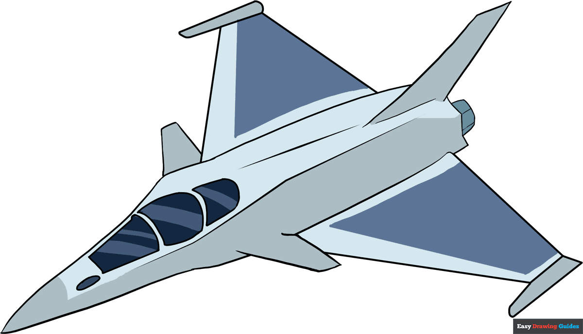 How to Draw a Fighter Jet Really Easy Drawing Tutorial