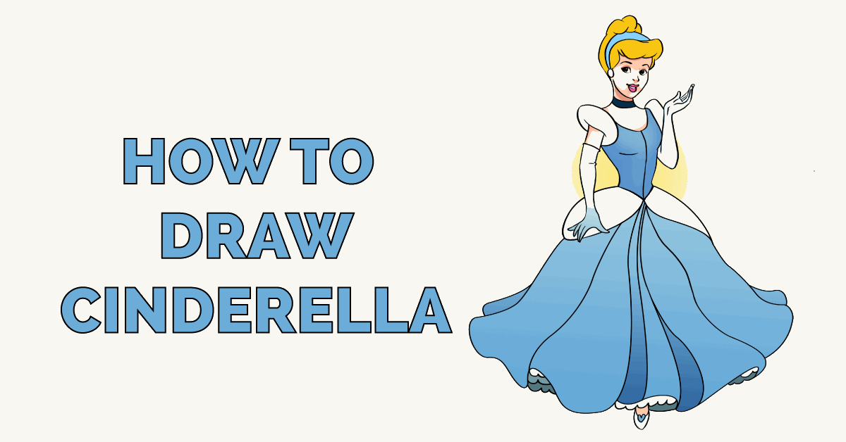 How to Draw Cinderella Really Easy Drawing Tutorial