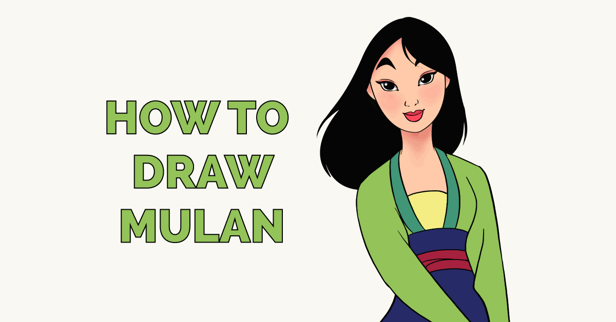 How to Draw Mulan Really Easy Drawing Tutorial