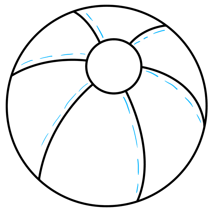 How to Draw a Beach Ball Really Easy Drawing Tutorial