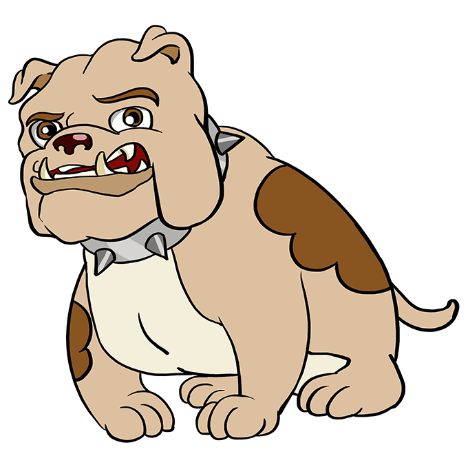 How to Draw a Bulldog Really Easy Drawing Tutorial