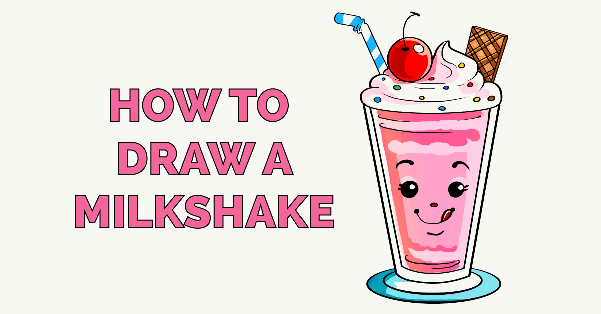How to Draw a Milkshake Really Easy Drawing Tutorial
