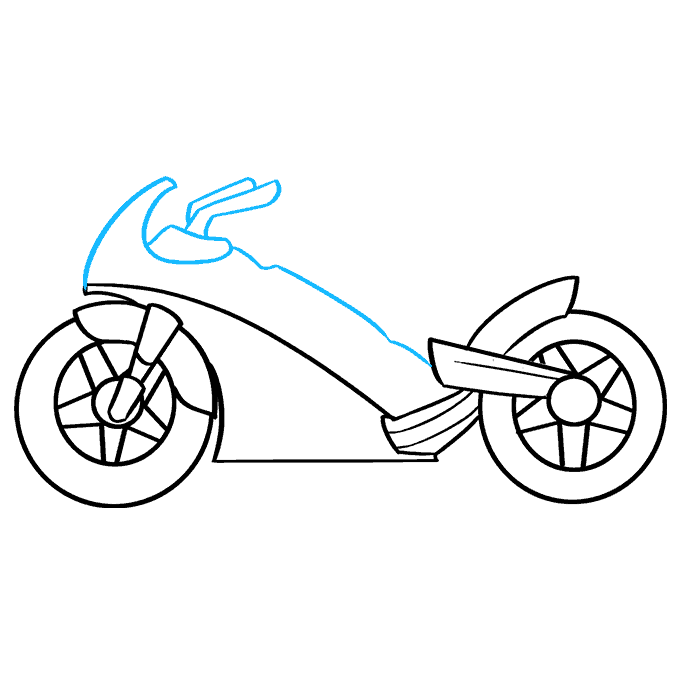 How to Draw a Motorcycle Really Easy Drawing Tutorial
