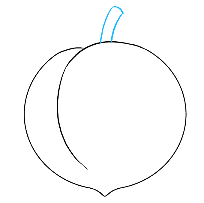 How to Draw a Peach Really Easy Drawing Tutorial