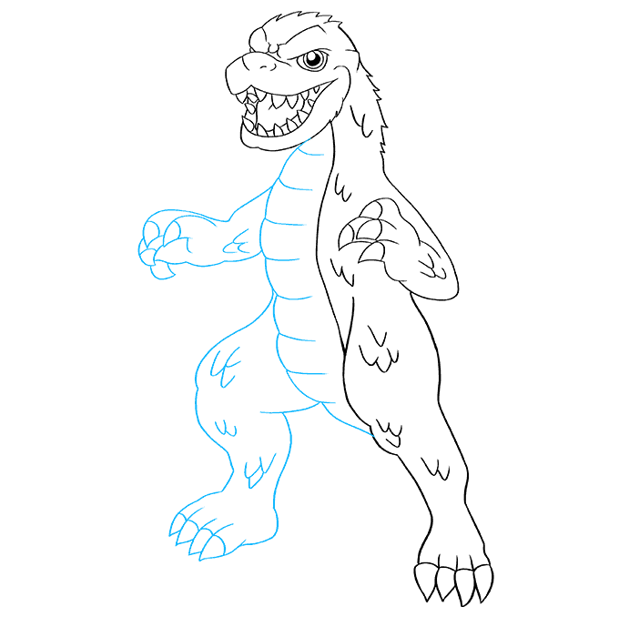 How to Draw Godzilla Really Easy Drawing Tutorial