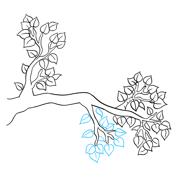 How to Draw a Tree Branch Really Easy Drawing Tutorial