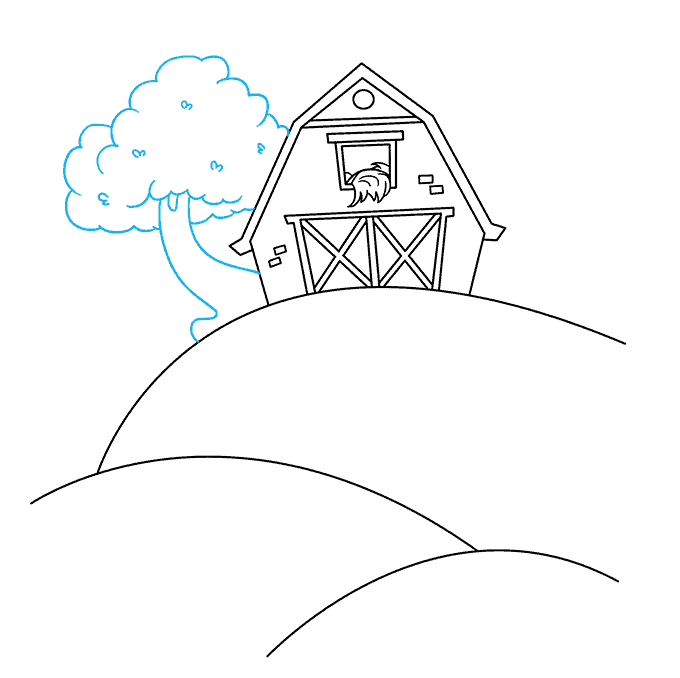 How to Draw a Farm Really Easy Drawing Tutorial