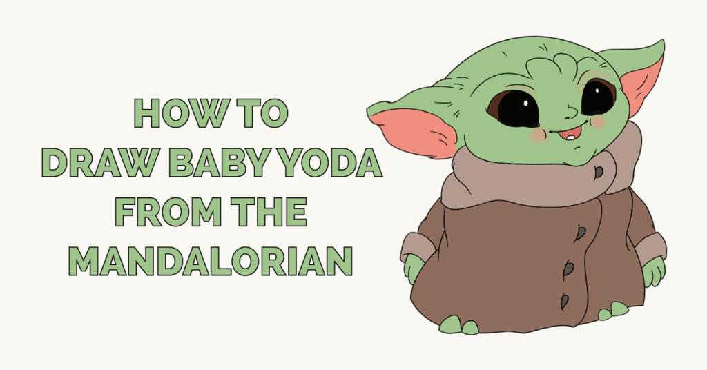 How To Draw Baby Yoda Eyes Draw a c shaped line and shade a small