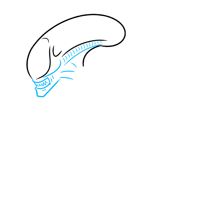 How to Draw a Xenomorph Alien Really Easy Drawing Tutorial