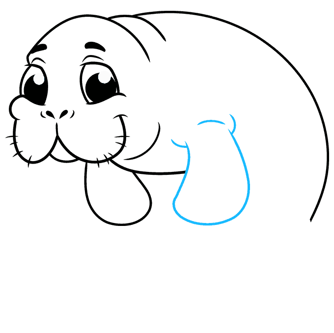 How to Draw a Manatee Really Easy Drawing Tutorial