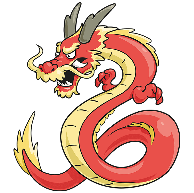 How to Draw a Japanese Dragon Really Easy Drawing Tutorial
