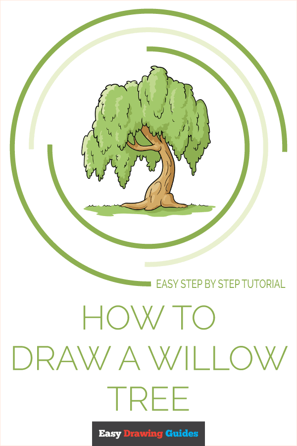 How to Draw a Willow Tree Really Easy Drawing Tutorial