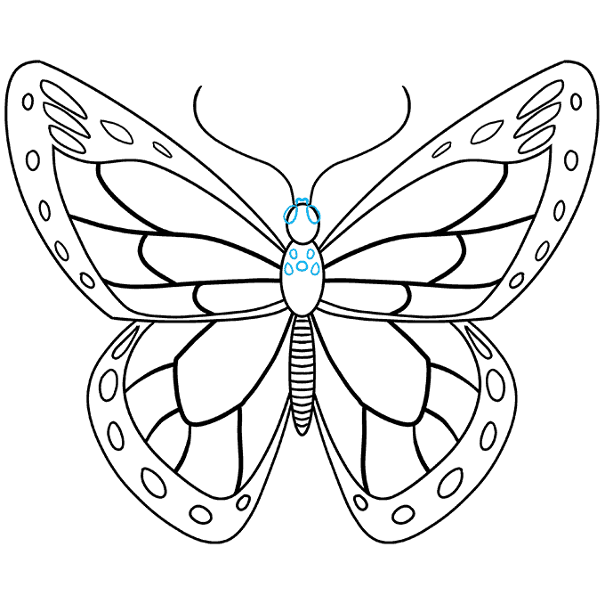 How to Draw a Monarch Butterfly Really Easy Drawing Tutorial
