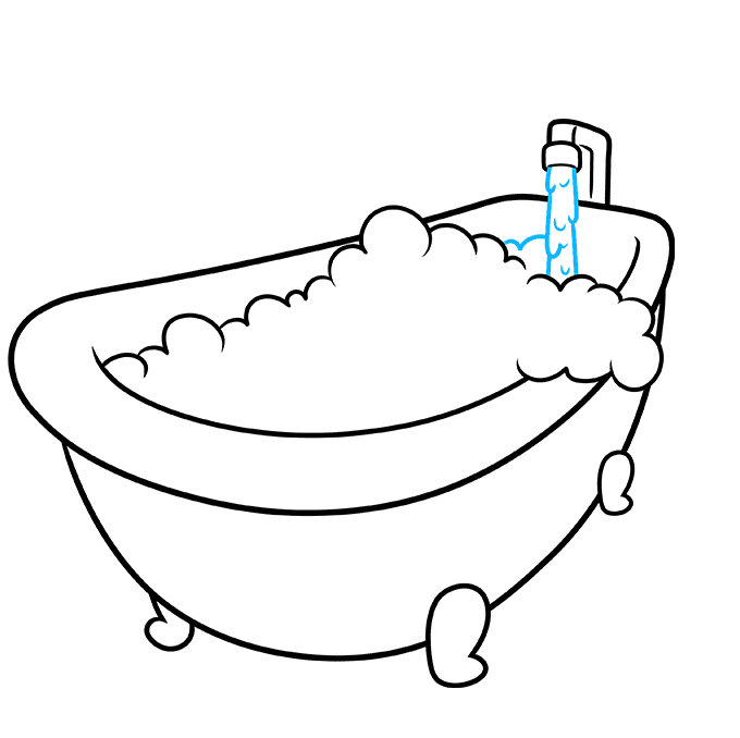 How to Draw a Bubble Bath Really Easy Drawing Tutorial