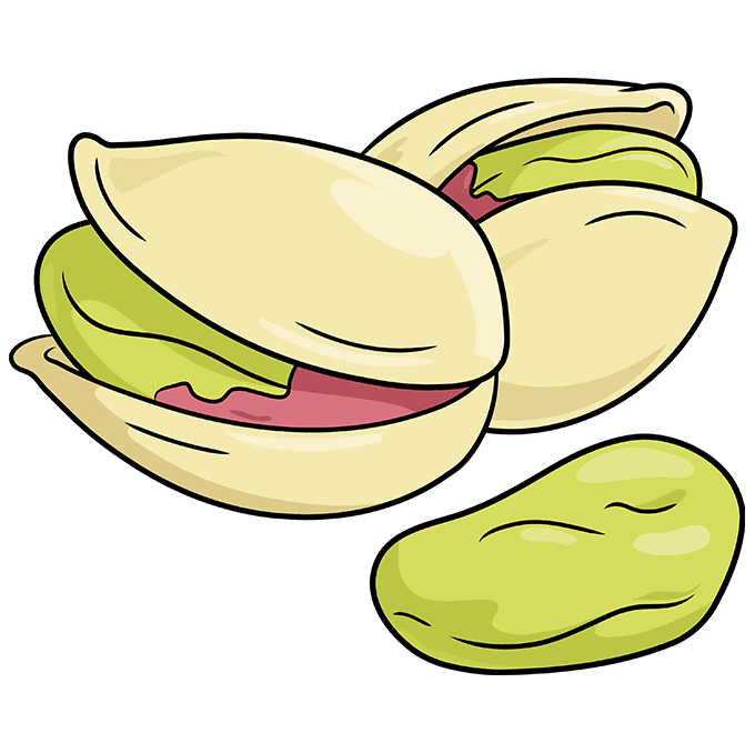 How to Draw Pistachios Really Easy Drawing Tutorial