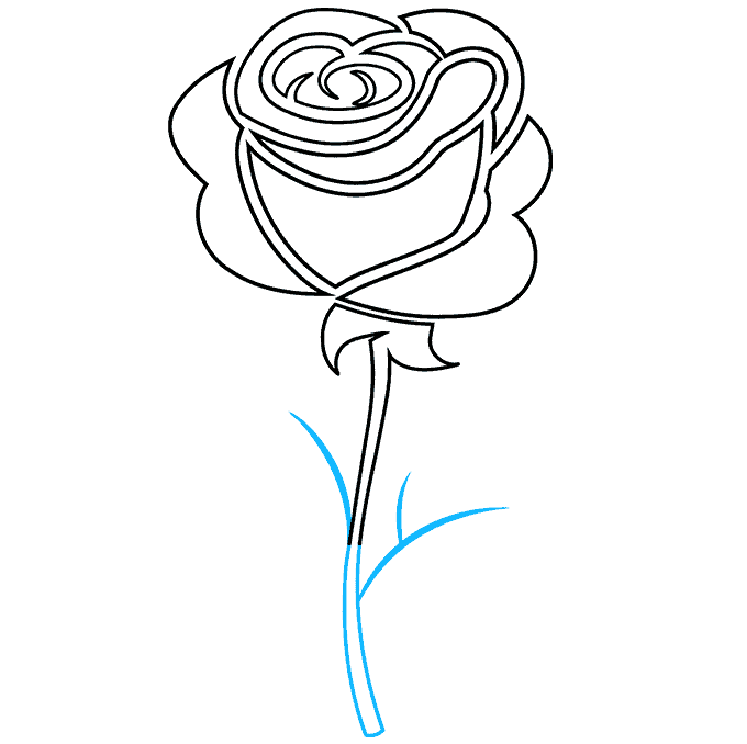 How to Draw a Rose Tattoo Really Easy Drawing Tutorial